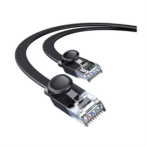 Baseus High Speed Six Types of RJ45 Gigabit Network Cable (flat cable) 2M - Black