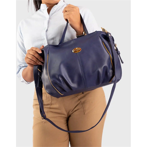 Enmark Top Handle Ladies Handbag - Willow Blue