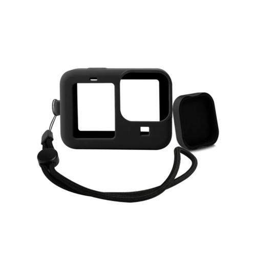 GoPro 12 ,11, 10 and 9 Compatible Silicone Body Case and Free Strap With/Without Lens Cap