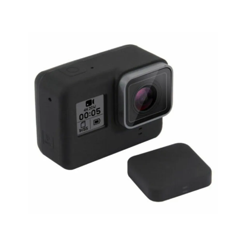 Silicone Protective Case with Lens Cap for GoPro Hero 7 6 5 Action Cameras