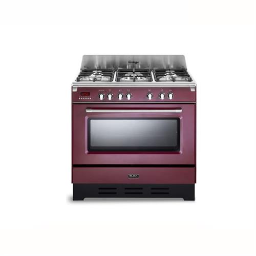 Elba Gas Cooker with Electric Oven 90CM - Red