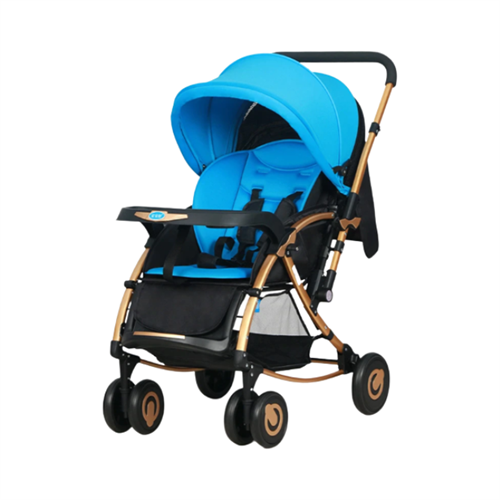 BaoBaoHao Baby Stroller Lightweight Folding Buggy Pushchair Baby Carriage - Blue