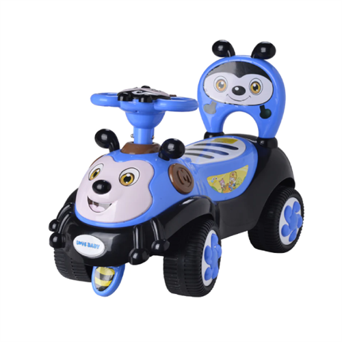 LoveBaby Bee Theme Musical Baby Push Car - Blue