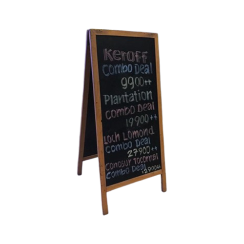 Dual Side Menu Board (Pine Wood Frame)