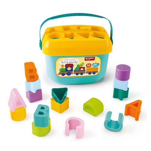 Huanger SquareCube Baby and Toddler Plastic First Block Shape - 16 Pieces