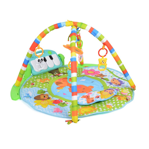 MONI TOYS Baby Fitness Piano Play Gym Mat - Blue