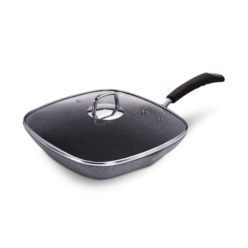 Berlinger Haus Grill Pan with Lid Stone Touch Line - 28Cm