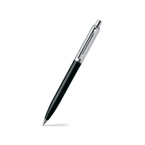 Sheaffer Sentinel Black and Chrome Ballpoint Pen with Chrome Trims
