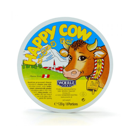 Happy Cow Cheese Round Box Portion - 120g