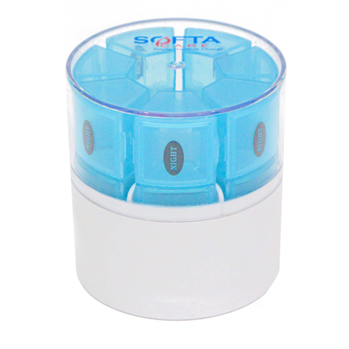 Softa 7-Day Pill Box Round Shape