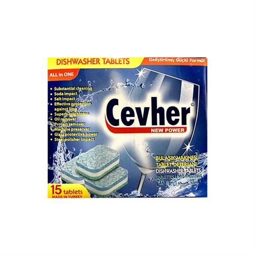 Cevher Dishwasher Tablets -15 Pack