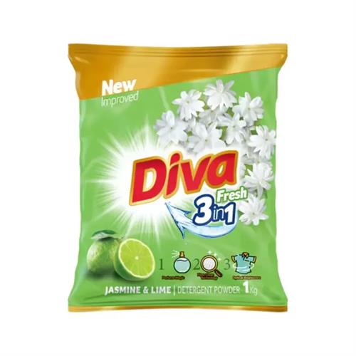 Diva Fresh Jesmin and Lime Detergent Powder - 1kg