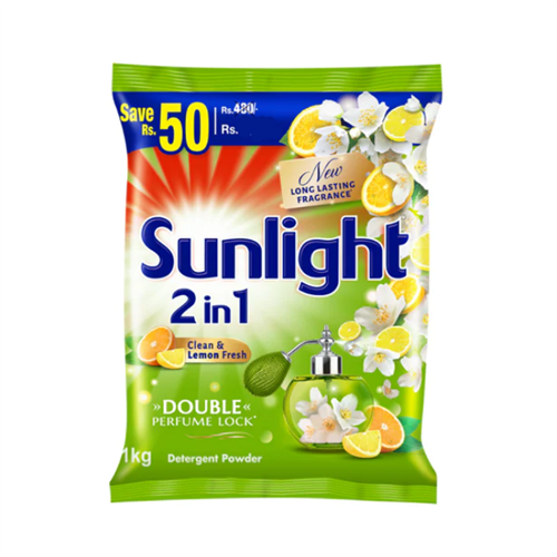 Sunlight Clean and Fresh Detergent Powder - 1Kg