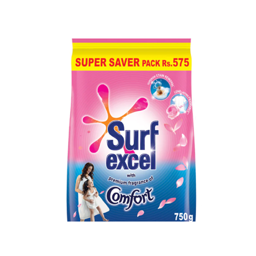 Surf Excel with Comfort Laundry Detergent Powder - 750g