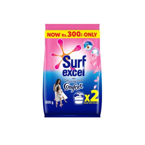 Surf Excel with Premium Fragrance of Comfort Laundry Detergent Powder - 500G