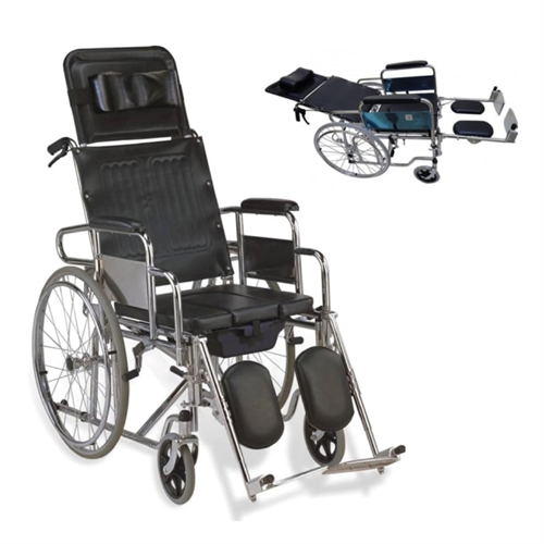 Softacare Commode Wheelchair Full Option with Adjustable Leg