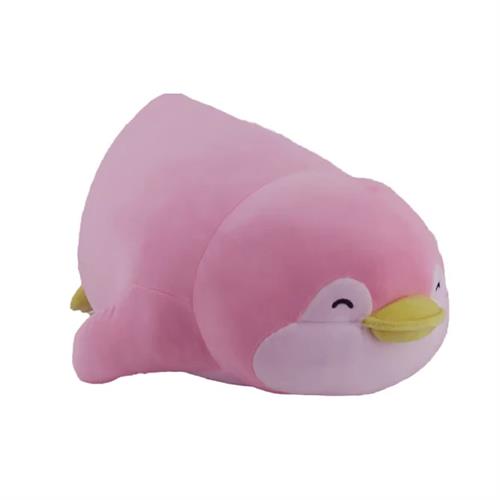 Miniso 19 inch Lying Penguin Plush Toy Pink Pendy