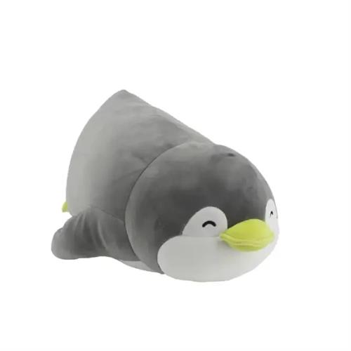 Miniso 19in Lying Penguin Plush Toy Gray Penman