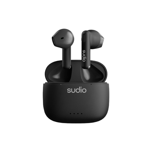 Sudio (Sweden) A1 True Wireless Earbuds with Wireless Charging Case - Midnight Black