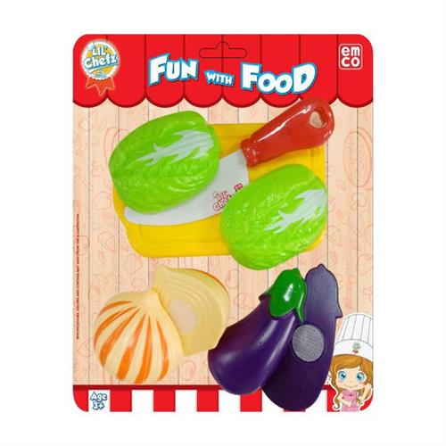 EMCO Lil Chefz Small Blister Pack - Cabbage, Onion & Eggplant
