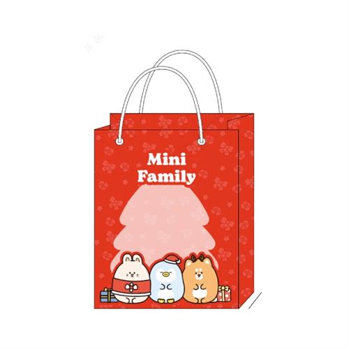 MINISO Christmas Holographic Gift Bag - Red