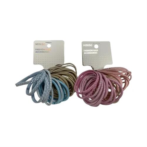 MINISO Solid Color Hair Ties - 30 pcs
