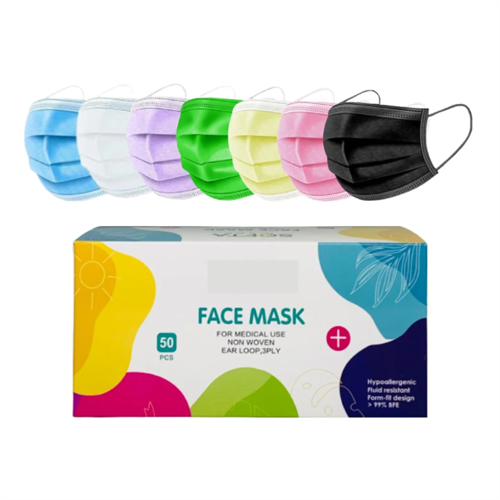 Softa Care 3Ply Surgical Mask - Multicolours (50 Pcs)