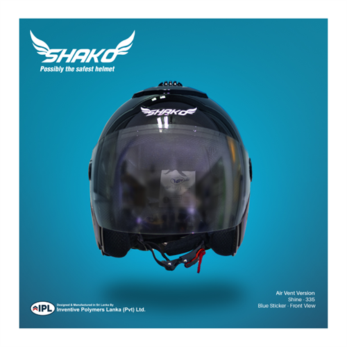 SHAKO Airvent Gloss Open Face Motor-Bike Helmet