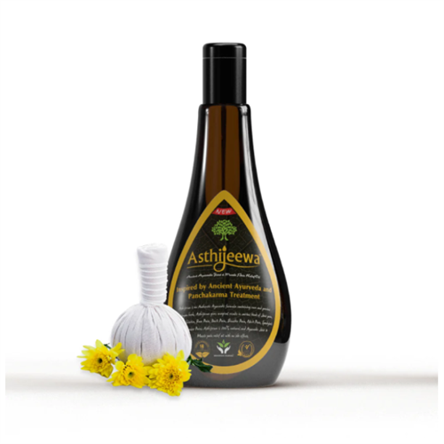 Kaaya Asthijeewa Ayurvedic Pain Relief Oil (200 ml) + Free Massage Ball