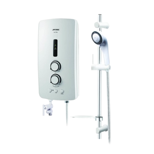 Jatec Instant Hot Water Shower 4.5kw with Pump - White