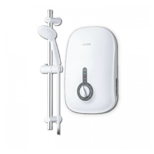 Joven 3.8kw Instant Hot Water Shower with Shower Bar - White