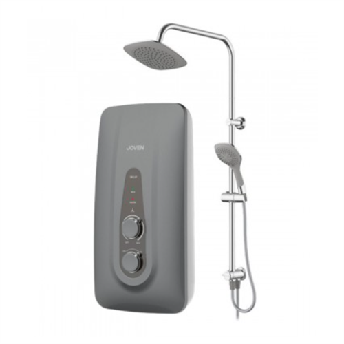 Joven 6.0kw Instant Water Shower with Rain Shower - Grey