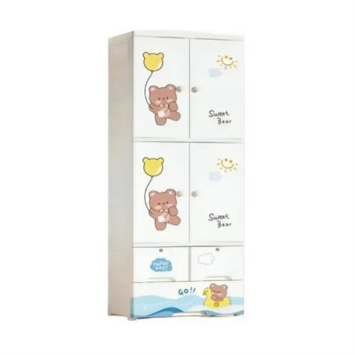 Baby 178cm Cupboard with 4 Closet - Sweet Bear