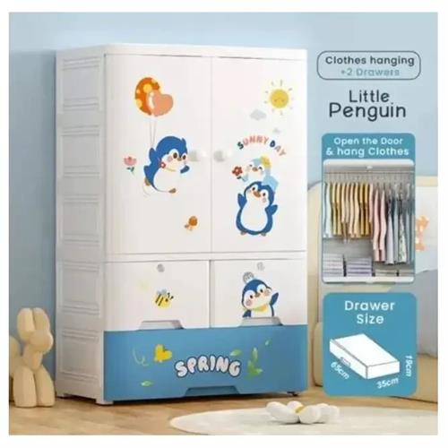 Baby 70cm Cupboard with 1 Closet and 2 Drawer Penguin