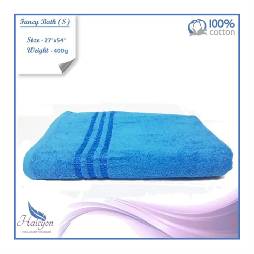 Halcyon 100% Cotton Fancy Bath Towel 27x54 Inches - Small