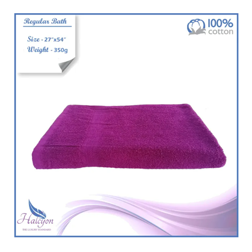 Halcyon 100% Cotton Regular Bath Towel 27x54 inches