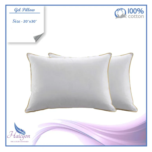 Halcyon Premium Gel Pillow - Micro Gel Fiber 20x30 inches