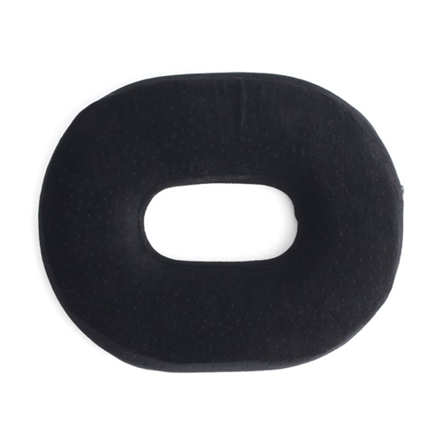 Memory Foam Donut Seat Cushion - Black Velvet Material