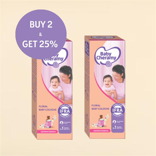 Buy 02 Get 25% Off Baby Cheramy Floral Cologne - 100ml