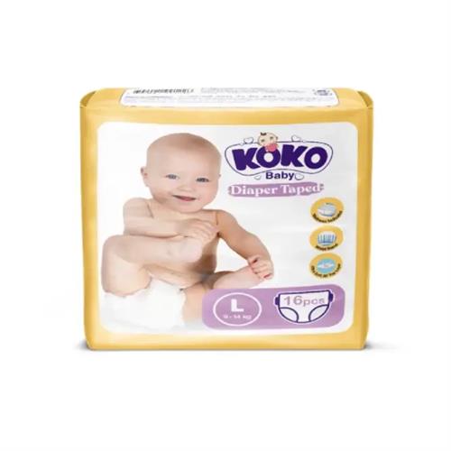KOKO Tape Baby Diaper - L (16Pcs)