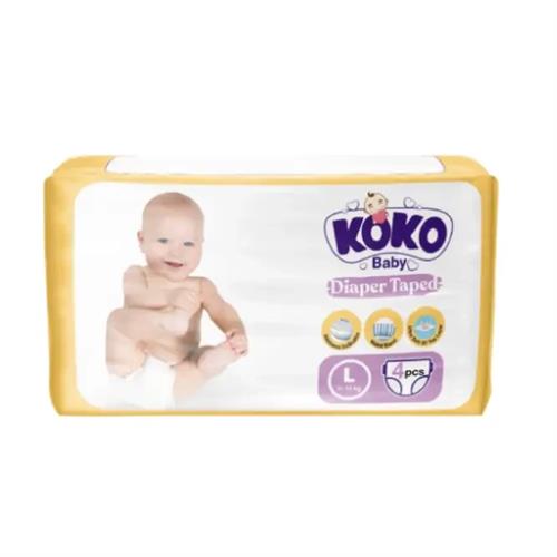 KOKO Tape Baby Diaper - L (4Pcs)