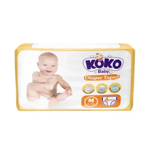 KOKO Tape Baby Diaper - M (4Pcs)