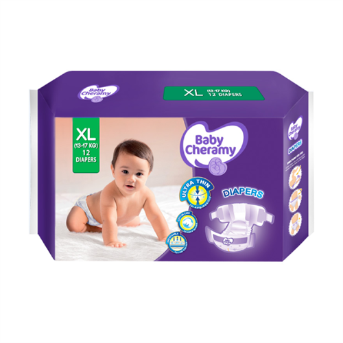 Baby Cheramy Baby Diapers - Extra Large (12Pcs)