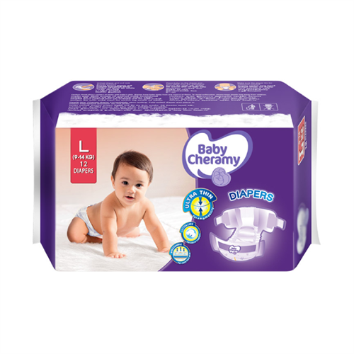 Baby Cheramy Baby Diapers Large - 12 Pcs