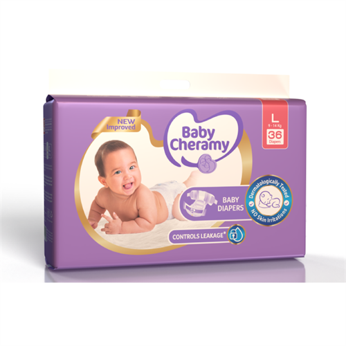 Baby Cheramy Baby Diapers - Large (36Pcs)