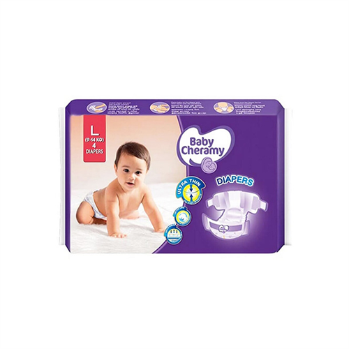 Baby Cheramy Baby Diapers - Large (4Pcs)