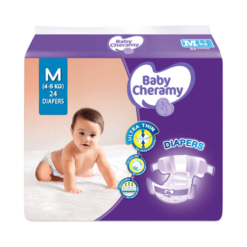 Baby Cheramy Baby Diapers Medium - 24 Pcs