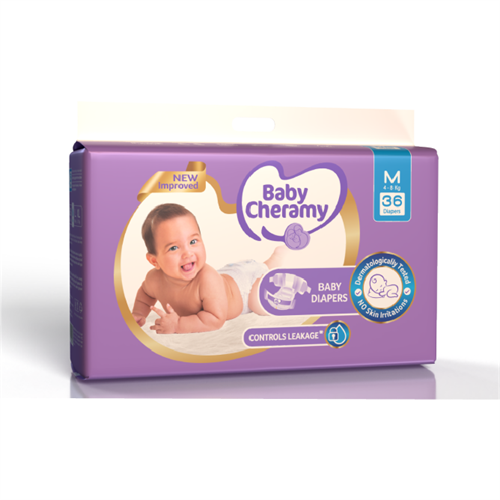 Baby Cheramy Baby Diapers - Medium (36Pcs)