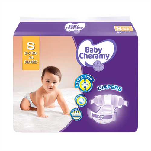 Baby Cheramy Baby Diapers Small - 24 Pcs