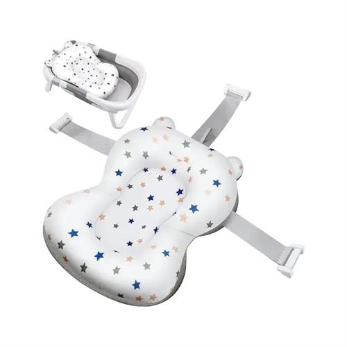 Gentle Waterproof Pillow with Buckles for Secure and Relaxing Bath Time